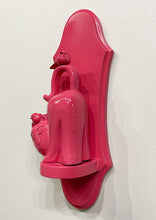 Load image into Gallery viewer, &quot;Hot Pink Cat&quot; Shelfie by Ann Baer