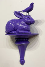 Load image into Gallery viewer, &quot;Purple Rabbit&quot; Shelfie by Ann Baer