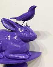 Load image into Gallery viewer, &quot;Purple Rabbit&quot; Shelfie by Ann Baer