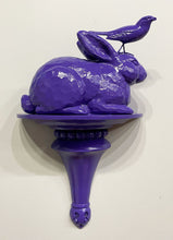 Load image into Gallery viewer, &quot;Purple Rabbit&quot; Shelfie by Ann Baer