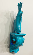 Load image into Gallery viewer, &quot;Standing Teal Fish&quot; Shelfie by Ann Baer