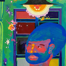 Load image into Gallery viewer, "Portrait of the Artist in Green" by Daniel Fleming
