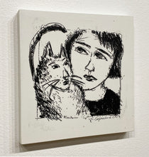 Load image into Gallery viewer, "Girl &amp; Cat" by Stephanie Copoulos-Selle