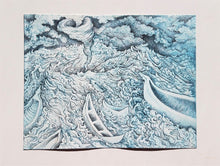 Load image into Gallery viewer, &quot;Blue Wave and Cyclone&quot; by Dara Larson
