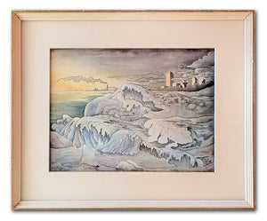 "Frozen Shoreline" (original) by Sue Lawton